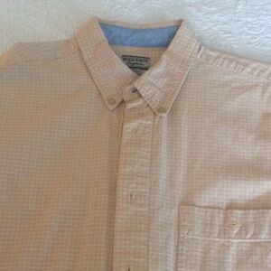 Stacy Adams Men's Button-Down Shirt - Light Tan Check